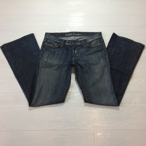 ❤️GUESS Studded Straight Leg Distressed Jeans 29